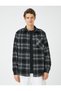 Soft Textured Lumberjack Shirt - Pocket Detail, Long Sleeve, Classic Collar - 3