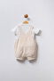 Baby Boy Crew Neck Pigment Printed Summer Regular Fit White Baby Set Usb2273-C-V1 - 3