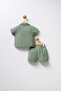 U.S. Polo Assn. Baby Boy Khaki Baby Set - 4