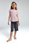 Girl's Pink Capri Set