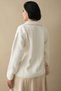 Ecru Cardigan with Bead Pocket Detail - 4