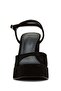 Womens Liandra Black Suede Heels - 4