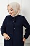 Chenille Fabric Winter Comfort Ferace with Zipper - 4
