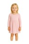 Seasonal Combed Cotton Long Sleeve Basic Girl's Dress - 5