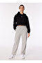 Black Women's Hooded Collar Regular Fit Sweatshirt Re 1034 20120019861 - 2