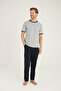 New Season 2026 Summer Men's O.Collar Luxury Design Pajama Set - 6