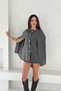 Oversize Raglan Sleeve Crew Neck Knitwear Cardigan Aw25Hi0023 - 5