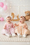 Baby Girl 0-6 Months Wedding Dress Set of 5 Mevlütluk Set Long Sleeve French Lace Dress - 2