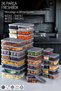 36-Piece Set Freshbox Microwave and Freezer Safe Storage Container Set
