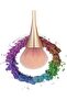 Blush Brush Gold Professional Makeup and Nail Brush - 6