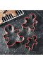Christmas Gingerman Doll Gingerbread Man Mold Metal Copat - 3