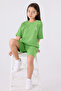 U.S. Polo Assn Girls' Green Bermuda Set - 3