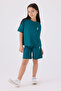 U.S. Polo Assn Girls' Green Bermuda Set