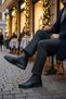 Andy Genuine Leather Double Zippered Men's Winter Boots with Fur Inside - 8