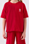U.S. Polo Assn Girls' Red Bermuda Set - 4