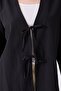 Black Kimono Tunic with Front Bag - 7