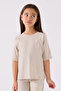 Girl's Brown Bermuda Suit - 2