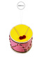 Christmas Ornament Drum Pink Yellow 10 cm - 3