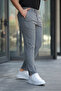 Men's Gray High-Quality Stretch Spandex Ankle-Length Pants