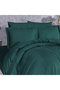 100% Cotton Satin (With Elastic Sheet) Striped Double Duvet Cover Set - 2