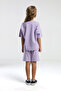 U.S. Polo Assn Girls' Purple Bermuda Set - 5
