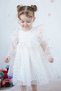 Baby Girl Dress Long Sleeve Tulle Tutu Starry Birthday Special Day Party Wedding Girl Kids Dress