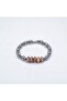Hematite Stone Fishing Line Rubber Bracelet - 5