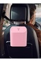 Auto Accessory Car Trash Can Portable In-Car Portable Organizer with Lid Trash Can Pink - 6