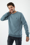 Men's Organic Fabric Soft Regular Fit Round Neck Sweatshirt - 3