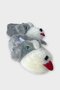 Unisex Glass-Eyed Winter Warm Slippers Gray - 2