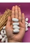 17X25 mm White Oval Wooden Beads (50 Grams 18 Pieces) Macrame Bag Design Board Hole Diameter 6 mm - 2