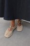 Babet 2524 - Lace-Up Blunt Beige Suede Women's Babet - 8