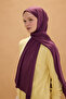 Bamboo Combed Shawl - Purple - 2