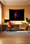 Demon Slayer Neon Horizontal Wall Covering – Anime Themed Quality Fabric Room Decor Tapestry Wall Carpet - 4
