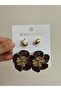 Lotus Flower Gold Set Earrings - 2
