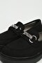 Women's Black Suede Loafer Pc-55223 - 3