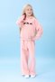 Girl's Hooded Winter Set with Fleece Lining and Cat Embroidery, Yavruağzı - 5