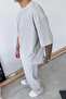 Gray Slim Fit Oversize T-Shirt - 4