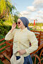 Women's Drawstring Detail Poplin Shirt Yellow - 3