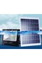 LED Solar Lamp, Rectangular Model, 150 W, Bibilel, Cool, Black - 2