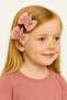 Girl's Glitter Star Bow Design 6-Piece Ribbon Bow Clip Buckle Set - 3