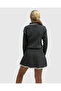 Grey Polo Neck Blouse for Women - Skirt Set - 3