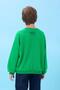 Boy's Crew Neck Seasonal Printed Sweatshirt Green - 7