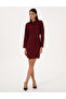 Burgundy Regular Fit Woven Dress 50318220-Vr014 - 3