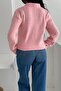 Women's Pink Standard Size Knitwear Sweater - 4