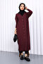 Plum Cold Yarn Buttoned Knitwear Cardigan - 2