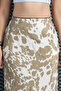 Women's Summer Patterned Satin Fabric Skirt 6718 - 6