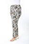 Winter Patterned High Waist Women's Plus Size Pants - 5
