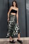 Women's Summer Patterned Satin Fabric Skirt 6718 - 2