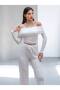 Women's Madonna Collar Cropped Trendy Bubble Suit